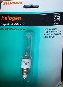 Sylvania Halogen single ended quartz bulb